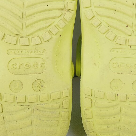 Crocs Men\'s Kiwi Yellow Classic Perforated Slingback Clogs Size US 6 main image 6